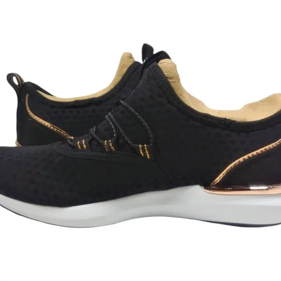 Concept 3 by Skechers Women's Alexxi Fashion Slip-on Sneaker, Black/Rose Gold 5 - Picture 3 of 12